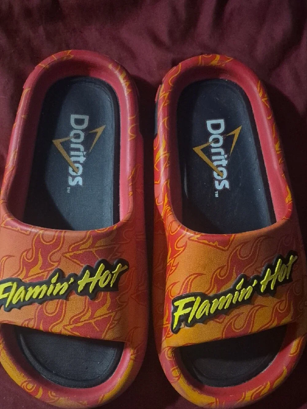 Doritos Flamin' Hot slides. Pepsi co. Size 7